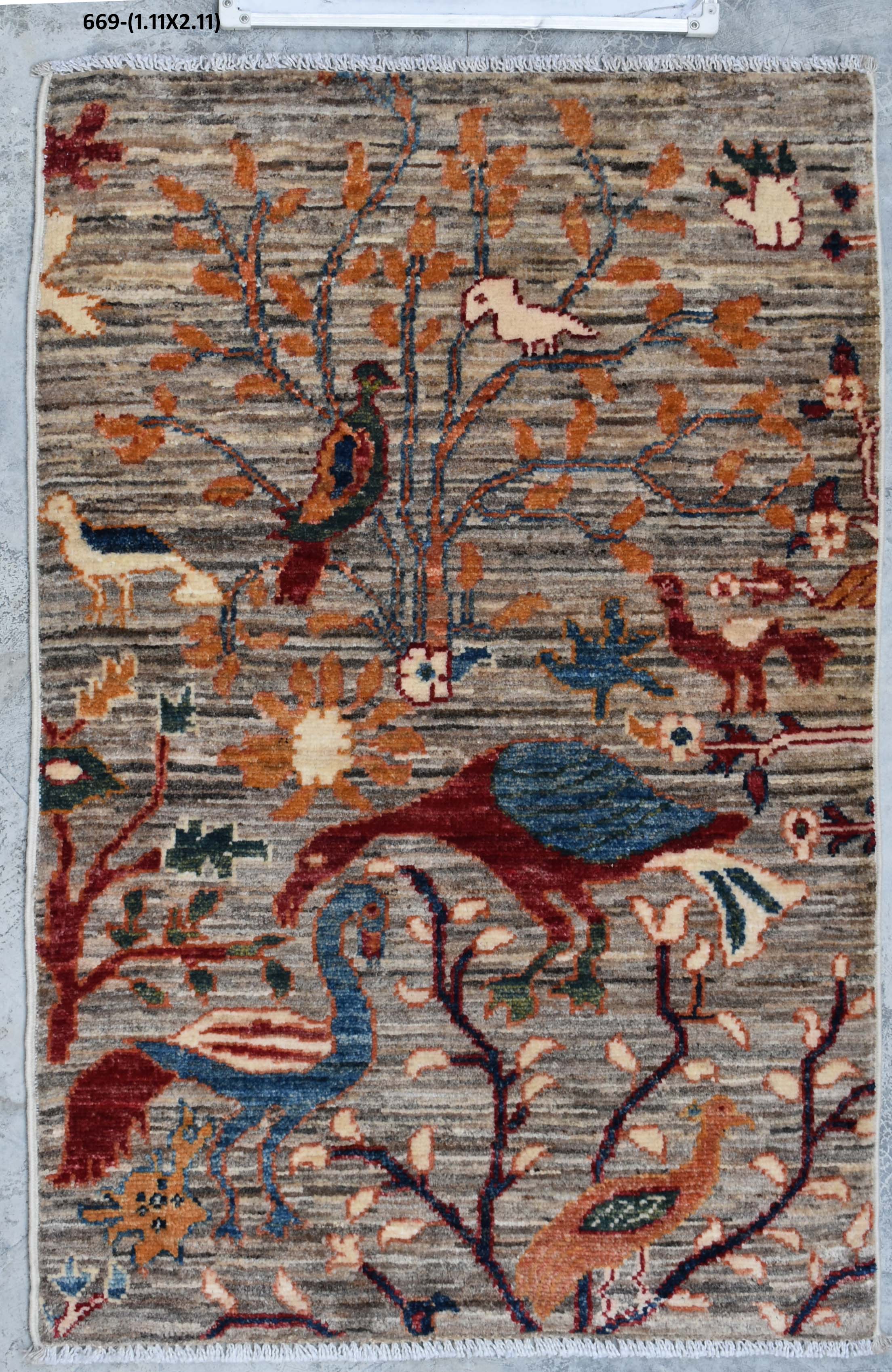 DNI HOME handmade rug 669, size 1.11 x 2.11