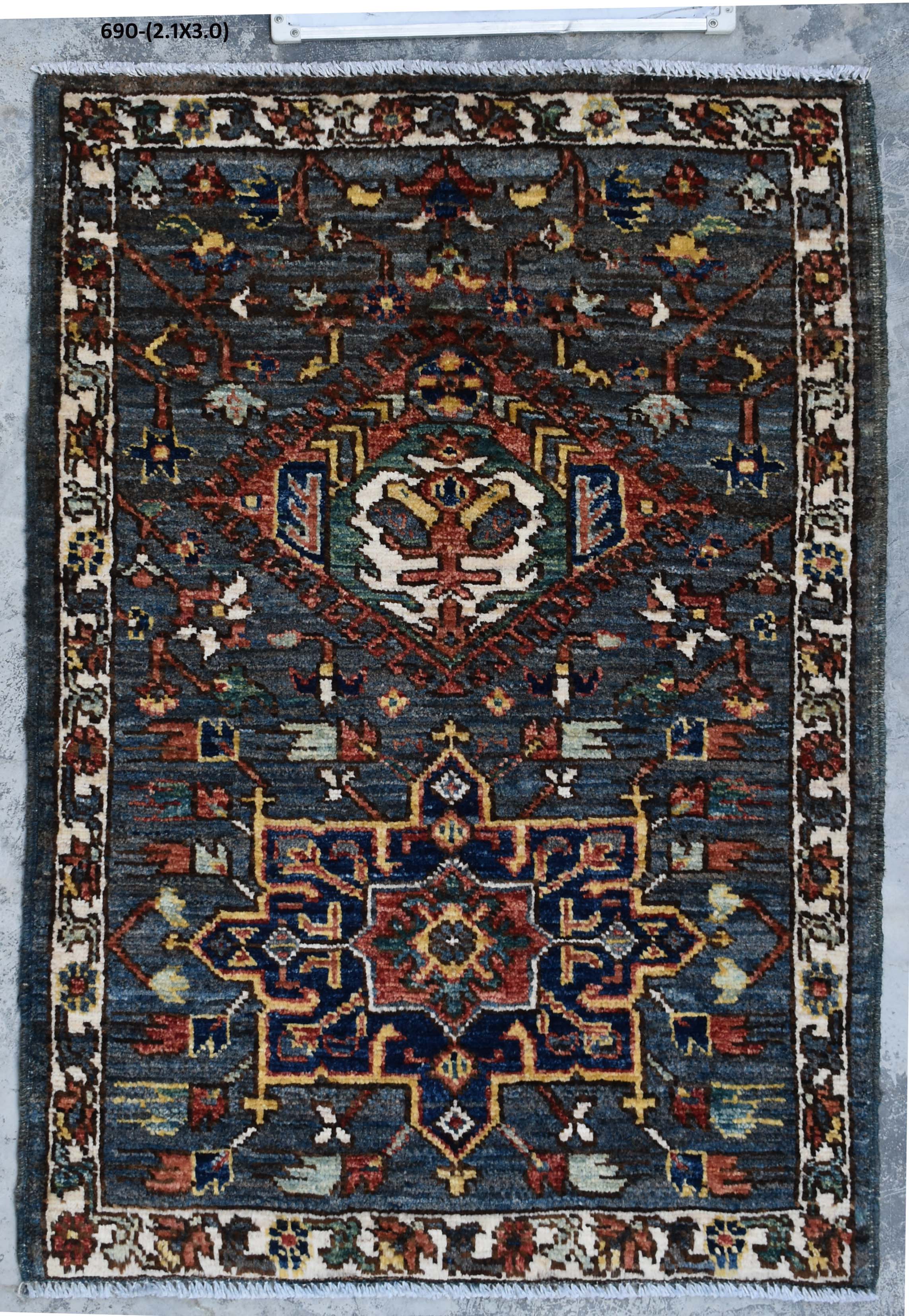 DNI HOME handmade rug 690, size 2.1 x 3.0