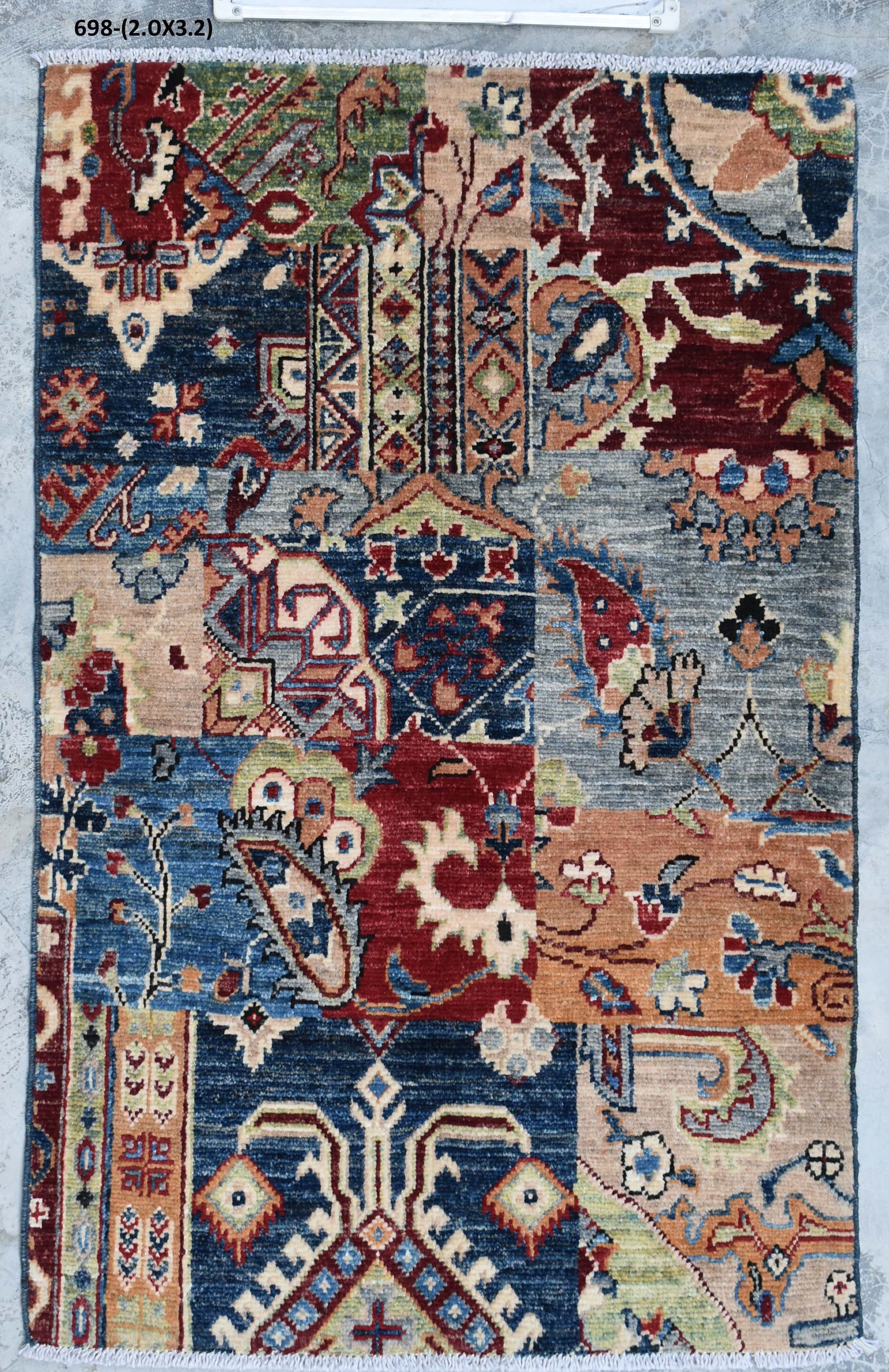 DNI HOME handmade rug 698, size 2.0 x 3.2